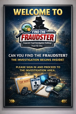 participants collaborating to solve the fraud case